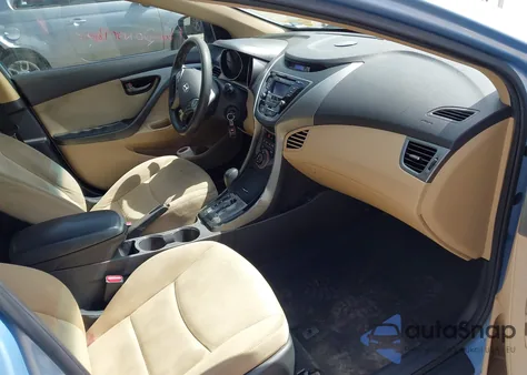 2013 Hyundai Elantra Gls из США, поврежденный, VIN KMHDH4AE0DU842861